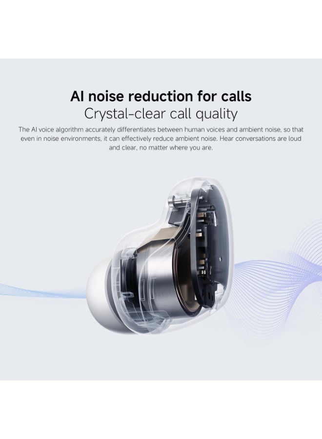 Mii Buds 6 Play - In-Ear Headphones, 36h Battery Life, 10 mm Dynamic Driver with 4 EQ Settings, AI Noise Cancelling for Calls, Bluetooth 5.4, Quick Charge for 3h Music in 10 Minutes, White - Image 2